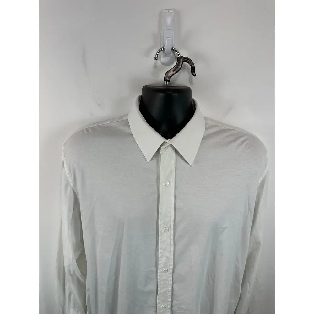 Buttercloth Performance Dress Shirt Longsleeve Mens Size XL Tall Fit White - Picture 8 of 12